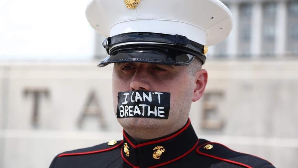 Lone Soldier Stages One-Man Prostest Outside the Utah Capitol