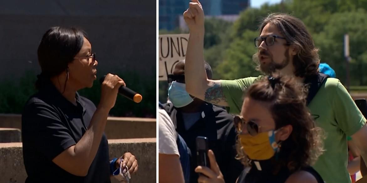 Dallas Police Chief Renee Hall Heckled by Protesters