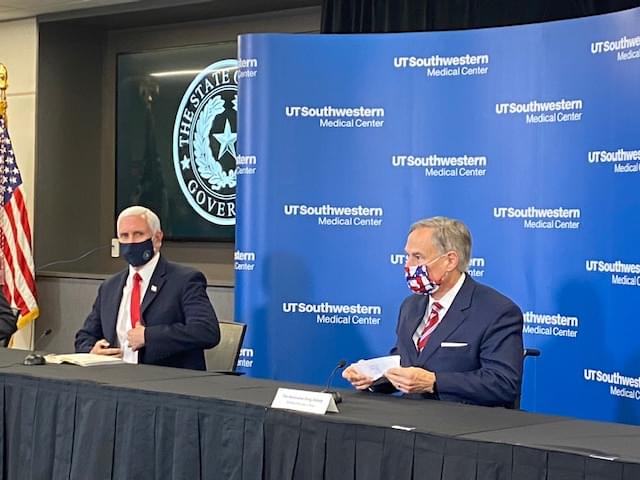 Vice President Pence, Coronavirus Task Force Urge Texans to Wear Masks Amid Spike in Hospitalizations