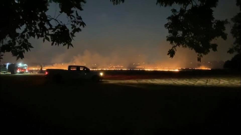 Plano Fire Work Show Sparks Brush Fire