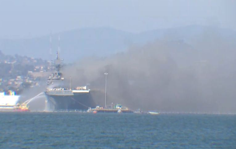 21 Injured in Explosion and Fire on Naval Ship in San Diego