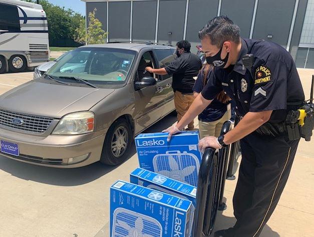 Cooling Stations Open Across North Texas Providing Fans, Water, PPE and Food
