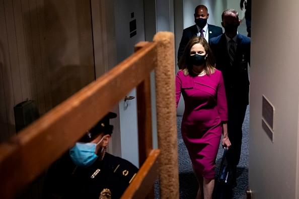 Supreme Court Nominee Barrett Faces Senate Despite Virus