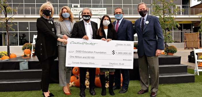 Dallas ISD Receives $1 Million Gift from Central Market to Rebuild Schools Devastated by 2019 Tornadoes