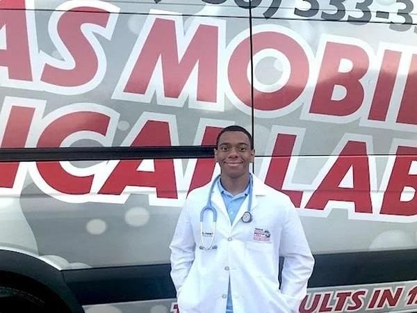 Houston Teen Creates Mobile COVID-19 Testing Lab