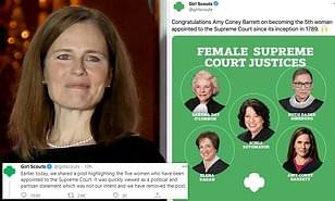 Girl Scouts Congratulate Justice Barrett and Catch Flak From Both Sides