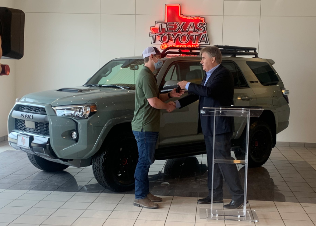 MedStar Paramedic Involved in I-35 Pileup Receives New Truck from Toyota