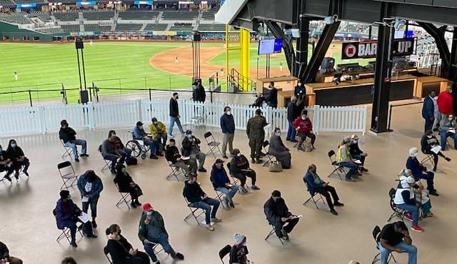 Federal COVID Vaccination Site is Fully Operational at Globe Life Field