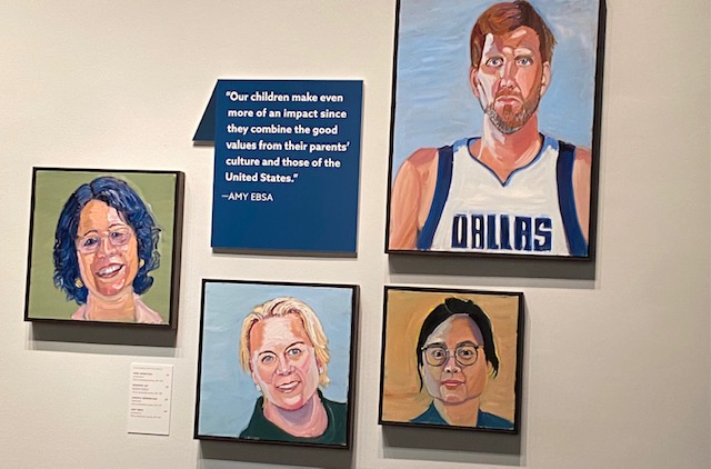 Former President George W. Bush Uses Portraits to Convey Message on Immigration