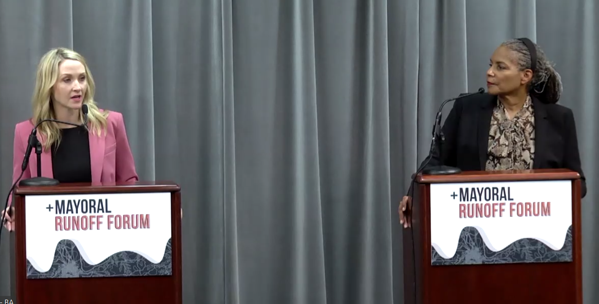 Mattie Parker, Deborah Peoples Square off in a Fort Worth Mayoral Run-Off Forum