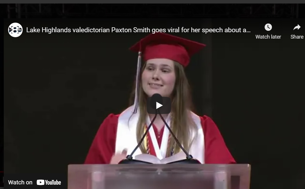 Lake Highlands HS 2021 Valedictorian Goes Viral After Nixing Approved Speech