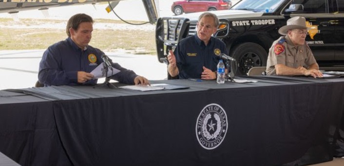 Governor Abbott Hosts Florida Governor DeSantis for Border Security Briefing