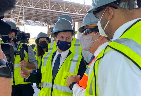 U.S. Transportation Secretary Visits DFW Airport, DART