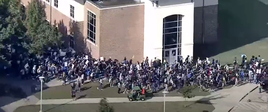 Denton ISD’S Guyer HS Students Participate in Walk Out to Protest Sexual Assault Allegations