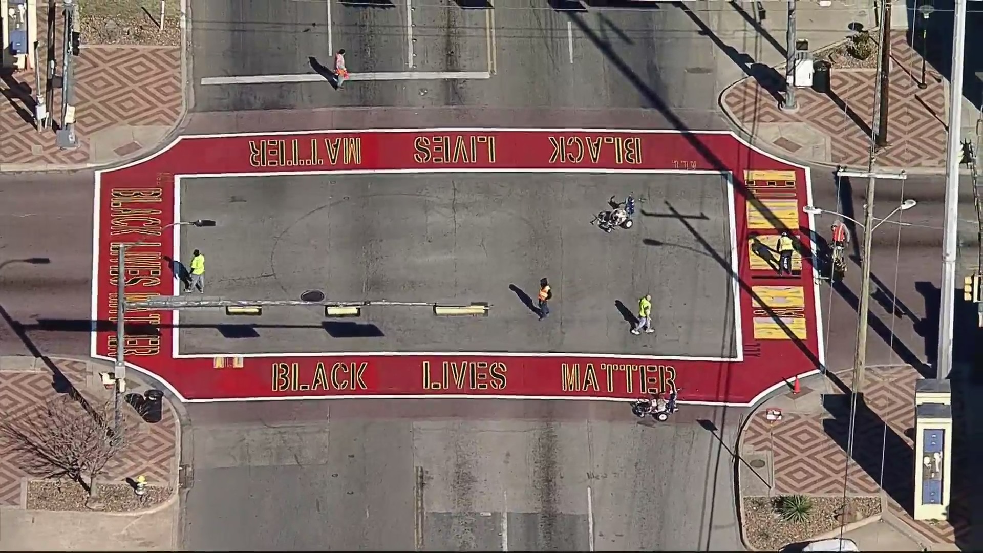 Chris Krok Show: New Painted BLM Crosswalk in Dallas