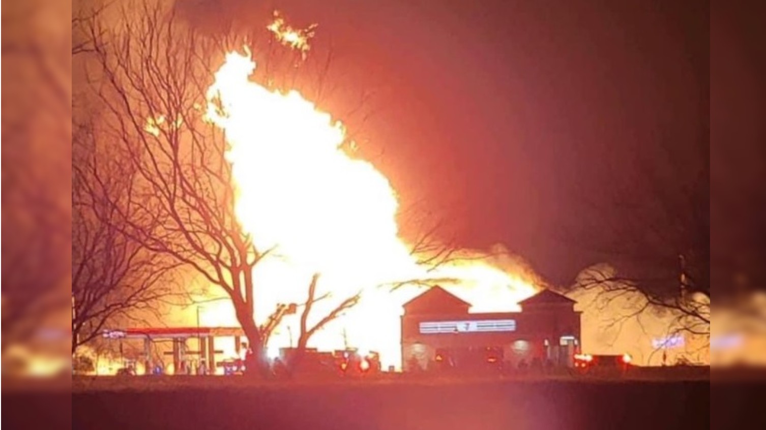 Mansfield: Natural Gas Fire Triggers Massive Fire and Evacuations After Crash