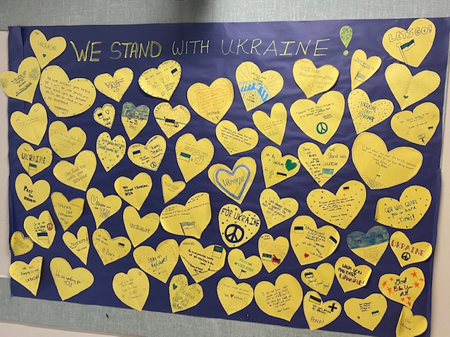 Local Students’ Message of Hope Well Received by Ukrainians