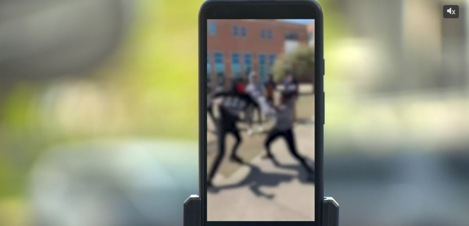 Lunch-Time Brawl at North Forney High School