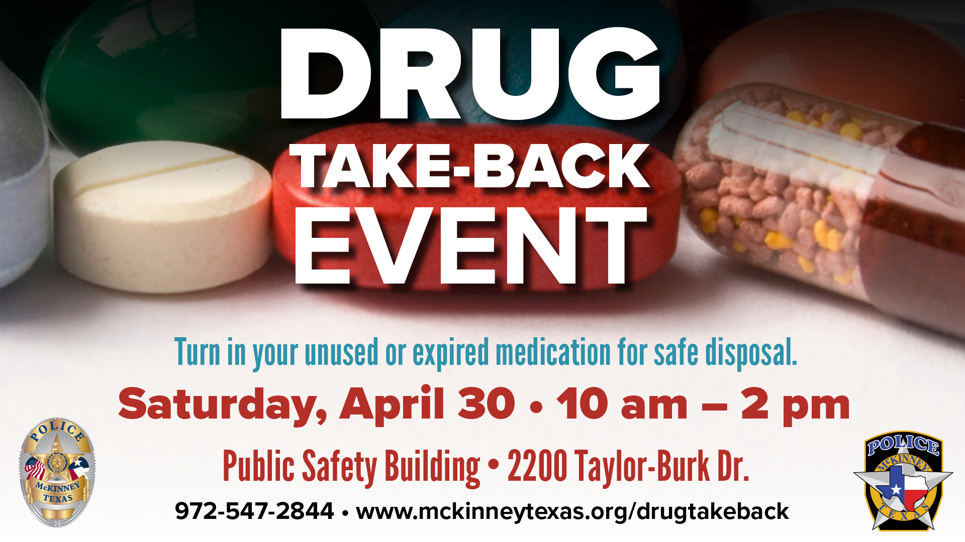 City of McKinney Participates in National Drug Take Back Day