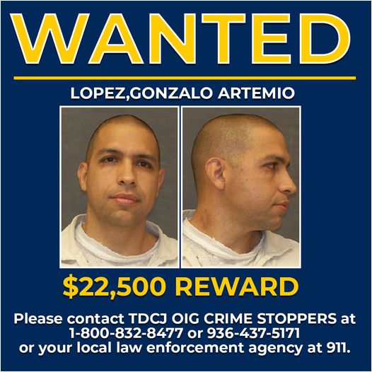 Central Eastern Texans Warned of Violent Prisoner Escape
