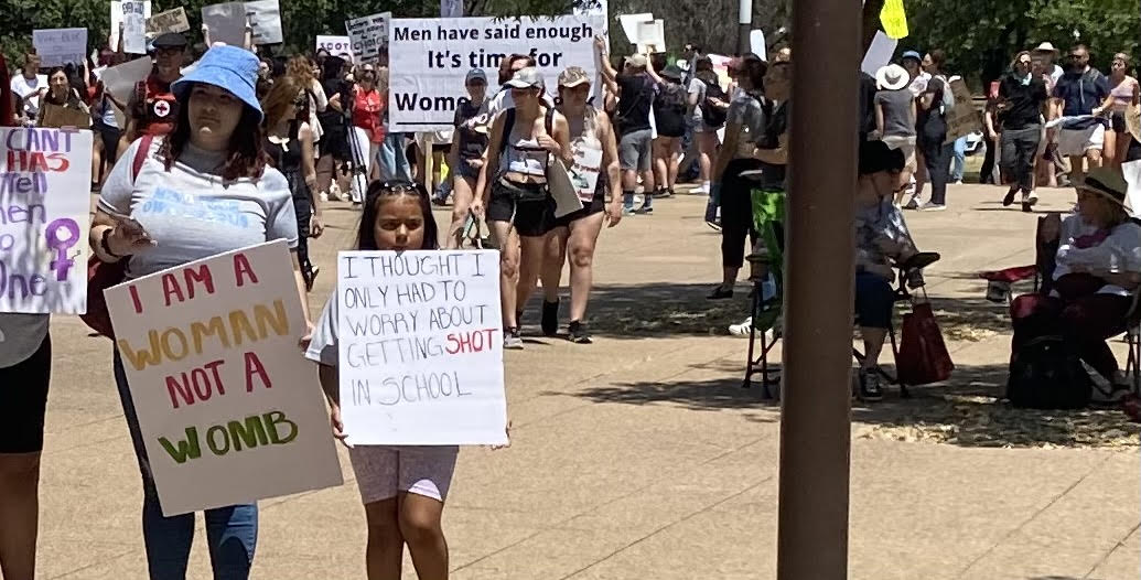 Pro-Choice Supporters March through Downtown Dallas