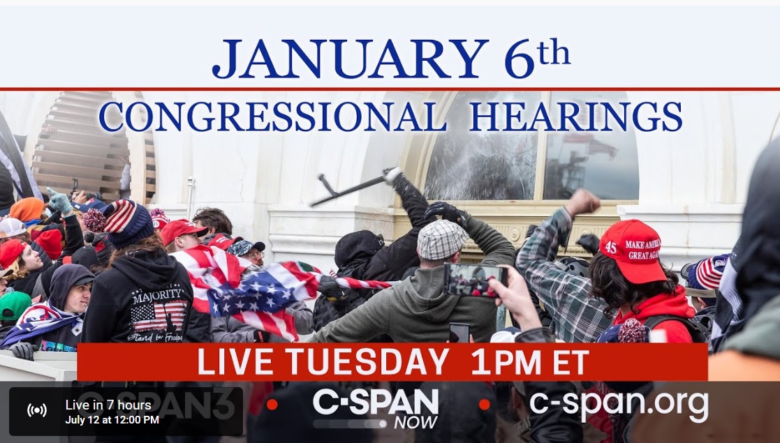 WATCH LIVE: Jan. 6th Committee Hearing