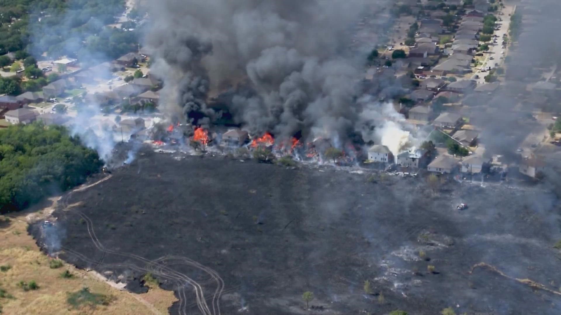 26 Homes Damaged in Balch Springs Grass Fire