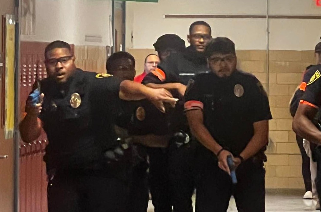 Police Train for Active Shooter Scenario ahead of School Year