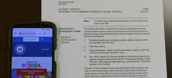 Richardson ISD Explores new Approach to Enforcing Cell Phone Policy