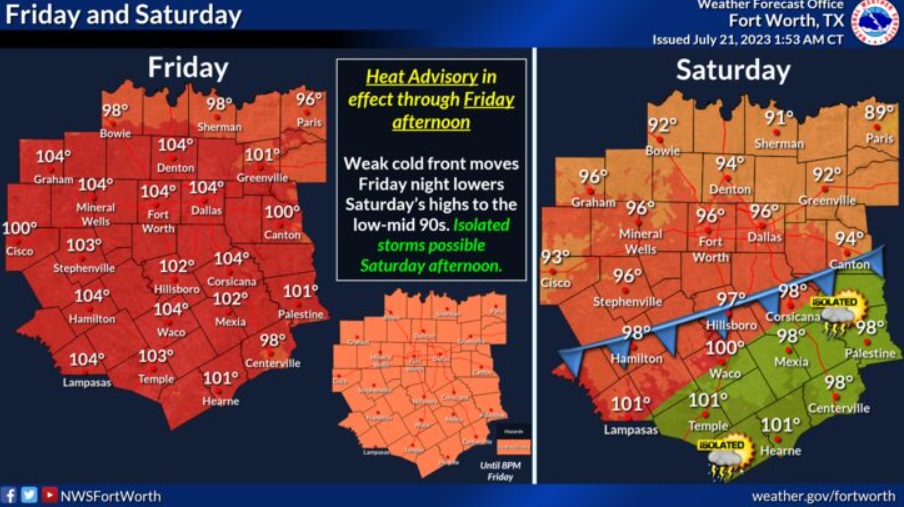 Heat Advisory in Effect Until 8PM; Real Feel Temps Up to 110