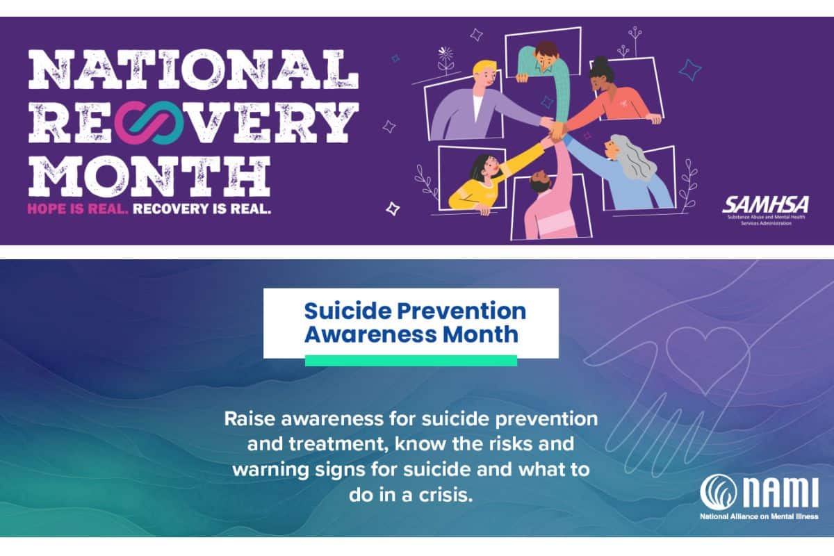 September is National Recovery-Suicide Prevention and Awareness Month