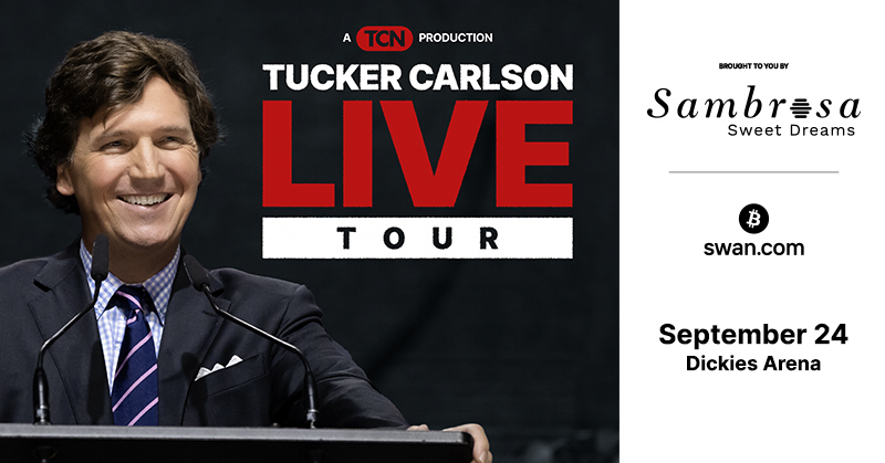 Tucker Carlson is Coming to Dickies Arena on September 24th!