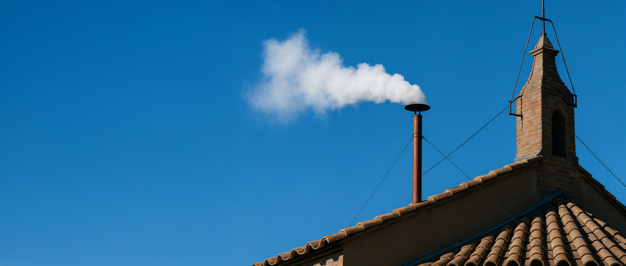 White Smoke Signals Election of New Pope Following Death of Pope Francis