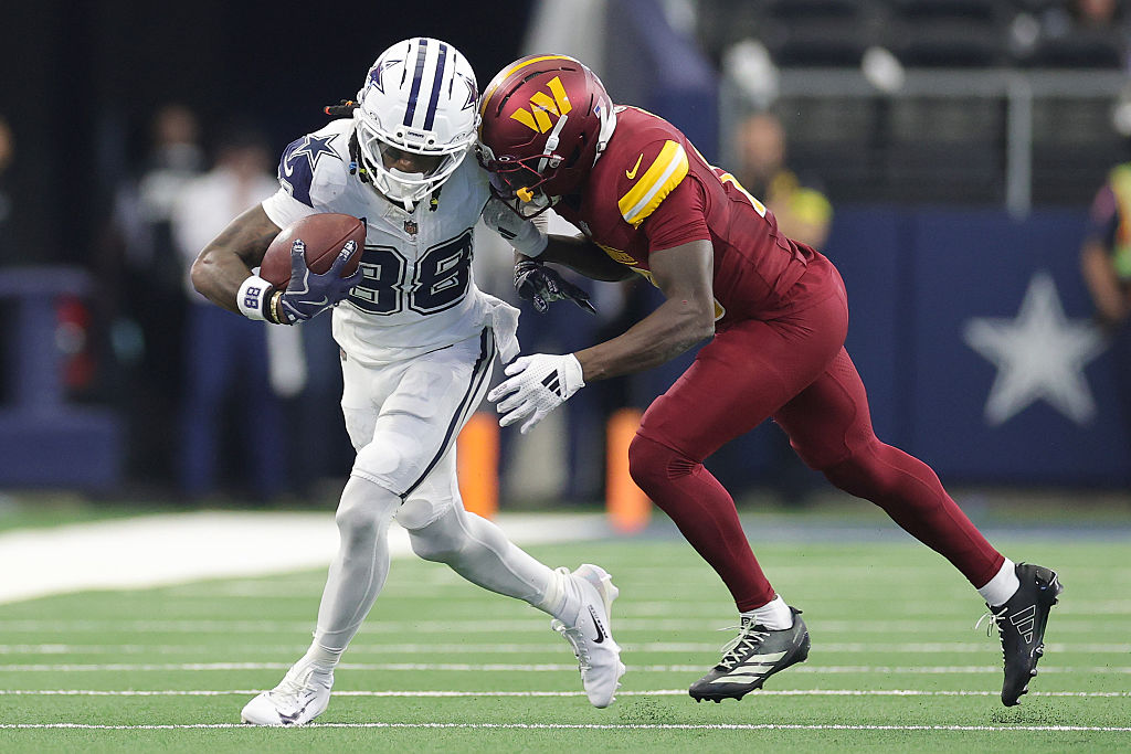Lamb Has a 74-yard TD Catch and Bland Gets a Pick-6 as Cowboys Beat Commanders 44-22