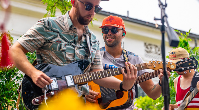 PHOTOS: Joe Hertler & The Rainbow Seekers Rock Liberty Plaza During Sonic Lunch Set