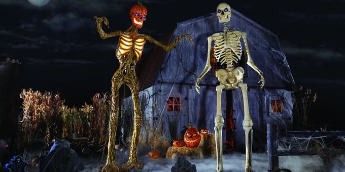 Home Depot’s 12-Foot Skeleton Is Back, And It has A New Sidekick
