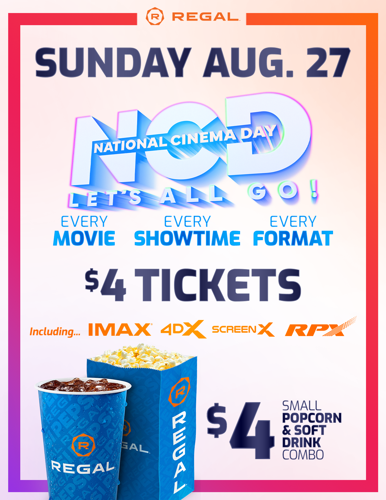 Shreveport-Bossier has $4 Movies & $4 Popcorn/Drink Combo