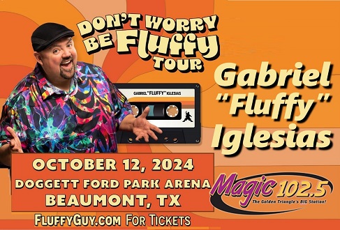 Gabriel “Fluffy” Iglesias | Oct 12th | Doggett Ford Park Arena