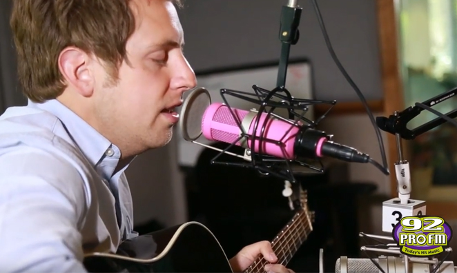 Ben Rector Q & A and Performance in the 92 PRO-FM Studio