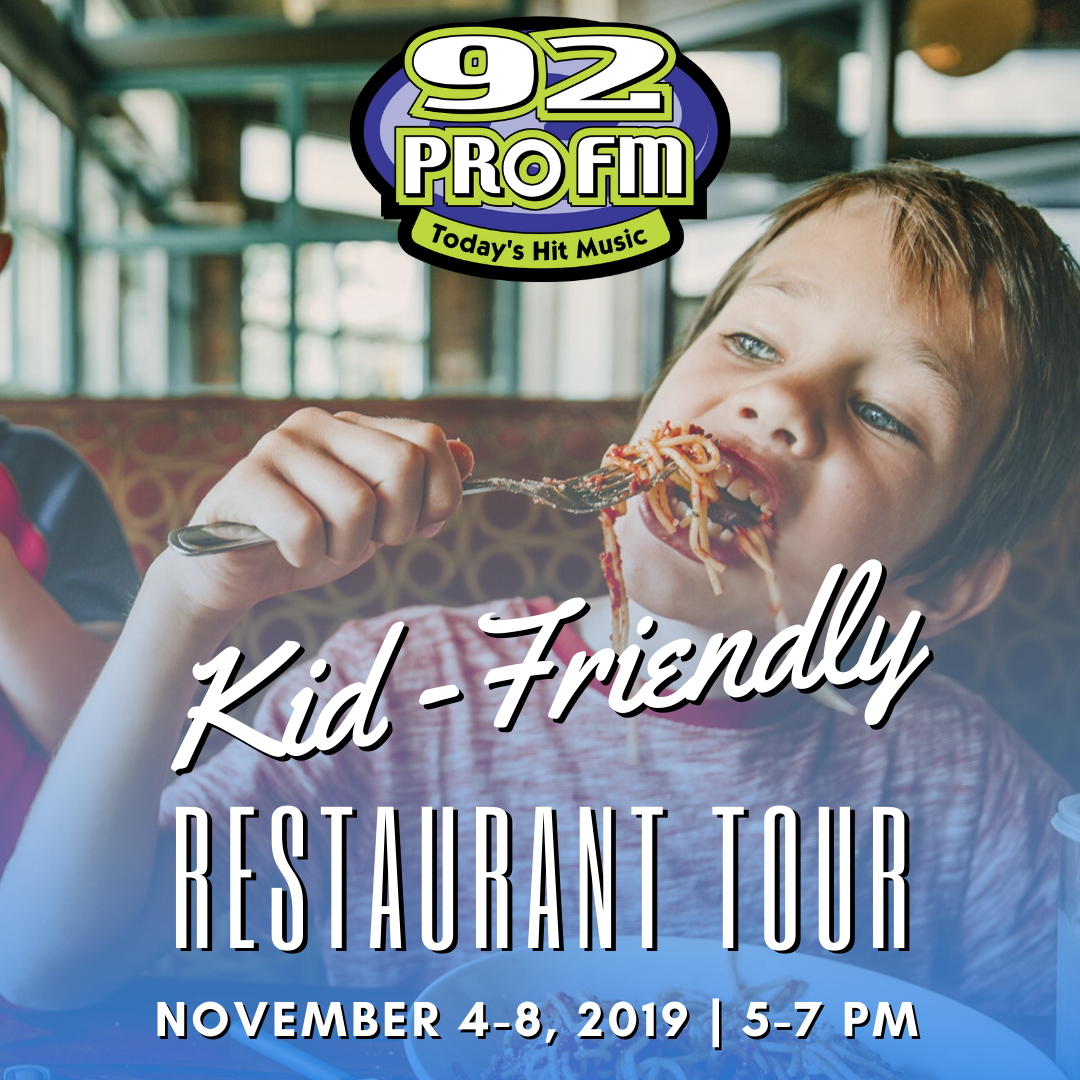 92 PRO-FM Kid-Friendly Restaurant Tour