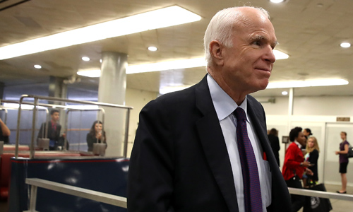 Sen. John McCain delivers a potentially fatal blow to GOP effort to repeal Obamacare