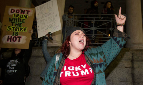 People Scream At The Sky Over Trump’s Win