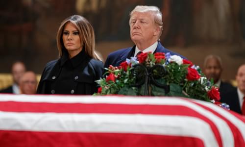 Bush Family Seeks To Steer Clear Of Anti-Trump Sentiment At 41st President’s Funeral