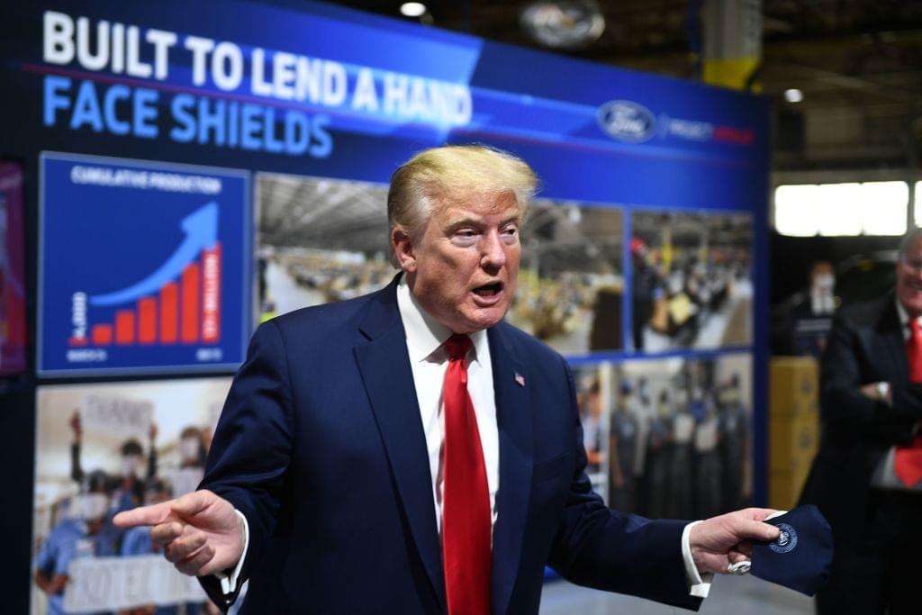 Trump Brings Mask To Ford, Says He Doesn’t ‘Want To Give The Press The Pleasure Of Seeing’ Him Wear It