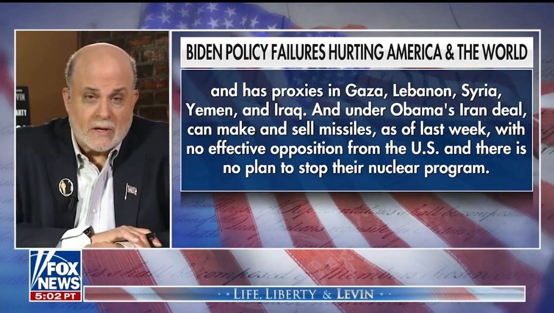 Levin: Obama Biden Policies in the Middle East Have Unleashed Holy Hell Throughout The World