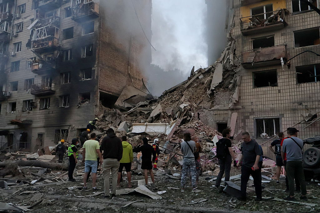 Russian Ballistic Missiles Hit Kyiv In Large-Scale Attack, Killing At Least 17 As Zelensky Calls For ‘New, Tough Sanctions’ Against Putin
