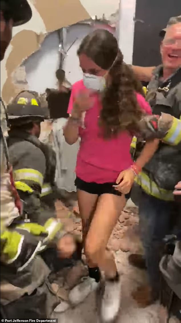 Firefighters rescue teen trapped in dressing room!