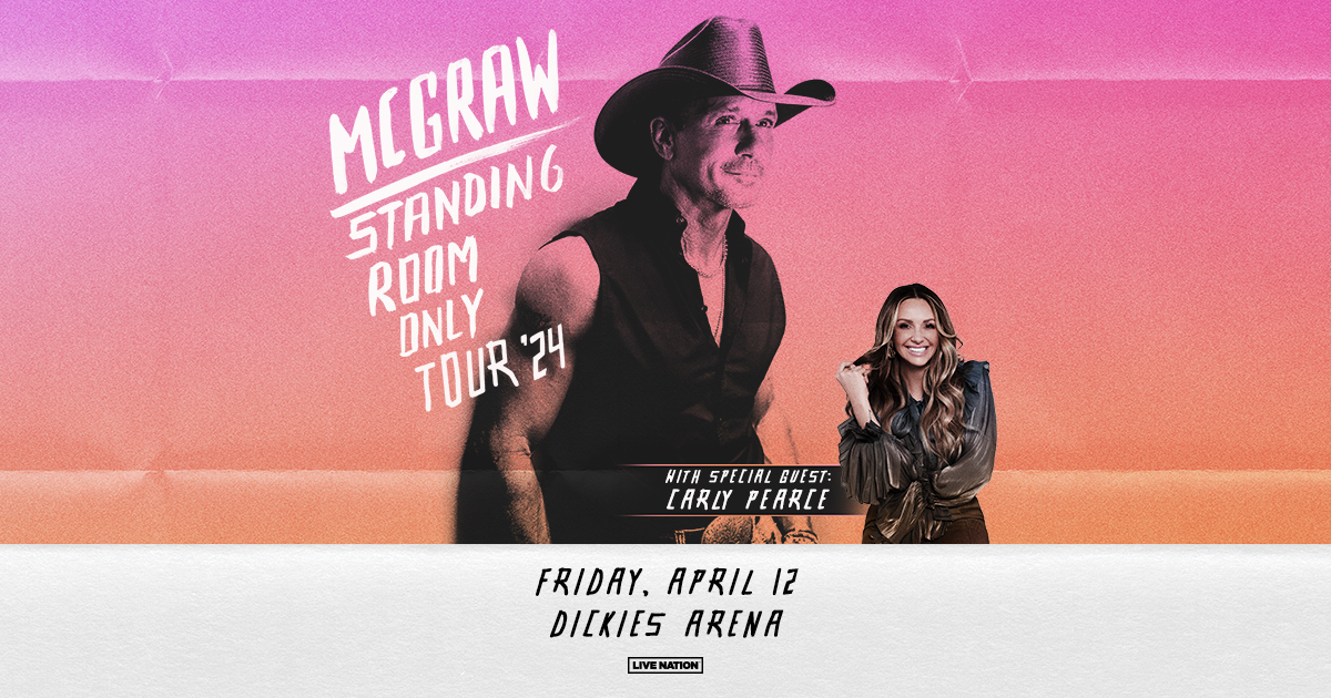 99.9 KLUR Country Concert with Tim McGraw on his “Standing Room Only” Tour when it hits Fort Worth on April 12th, 2024…win tickets Mornings with Brad Austin on KLUR! Listen for the “Back to back” Tim Tracks, Tim McGraw songs- and be caller 9 to 691 9999 to win a pair of Tim McGraw tickets from 99.9 KLUR!