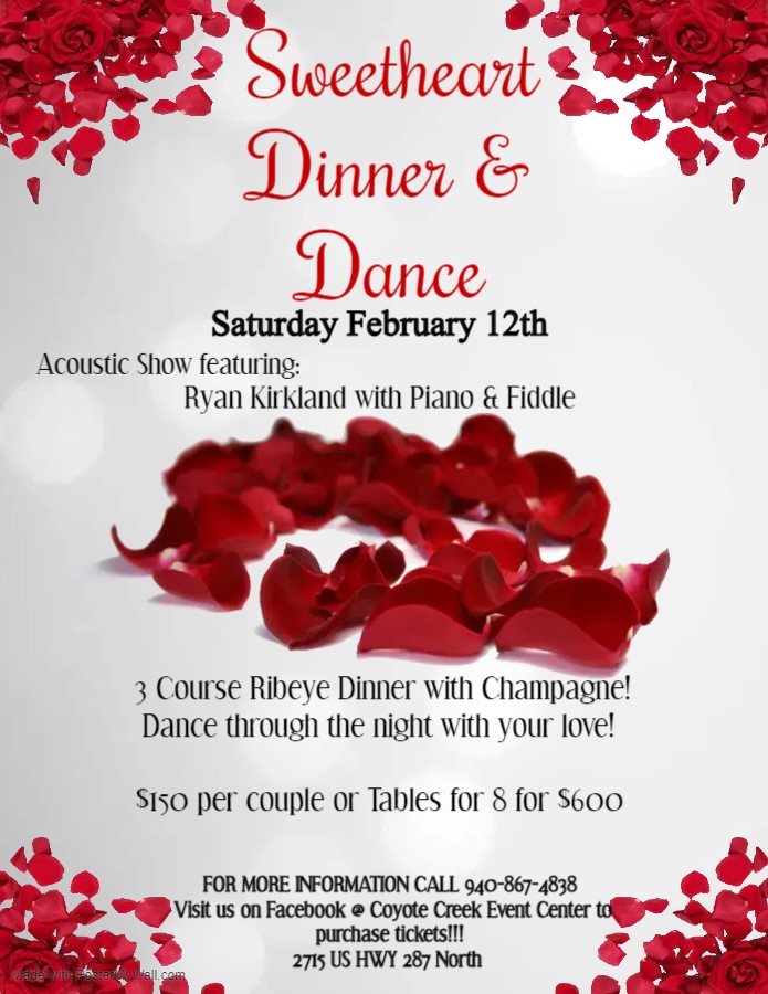 Sweetheart Dinner and Dance on 949 THE OUTLAW
