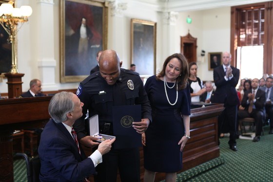 Governor Abbott Presents 2016 Star Of Texas Awards To Those Killed Or Injured In The Line Of Duty